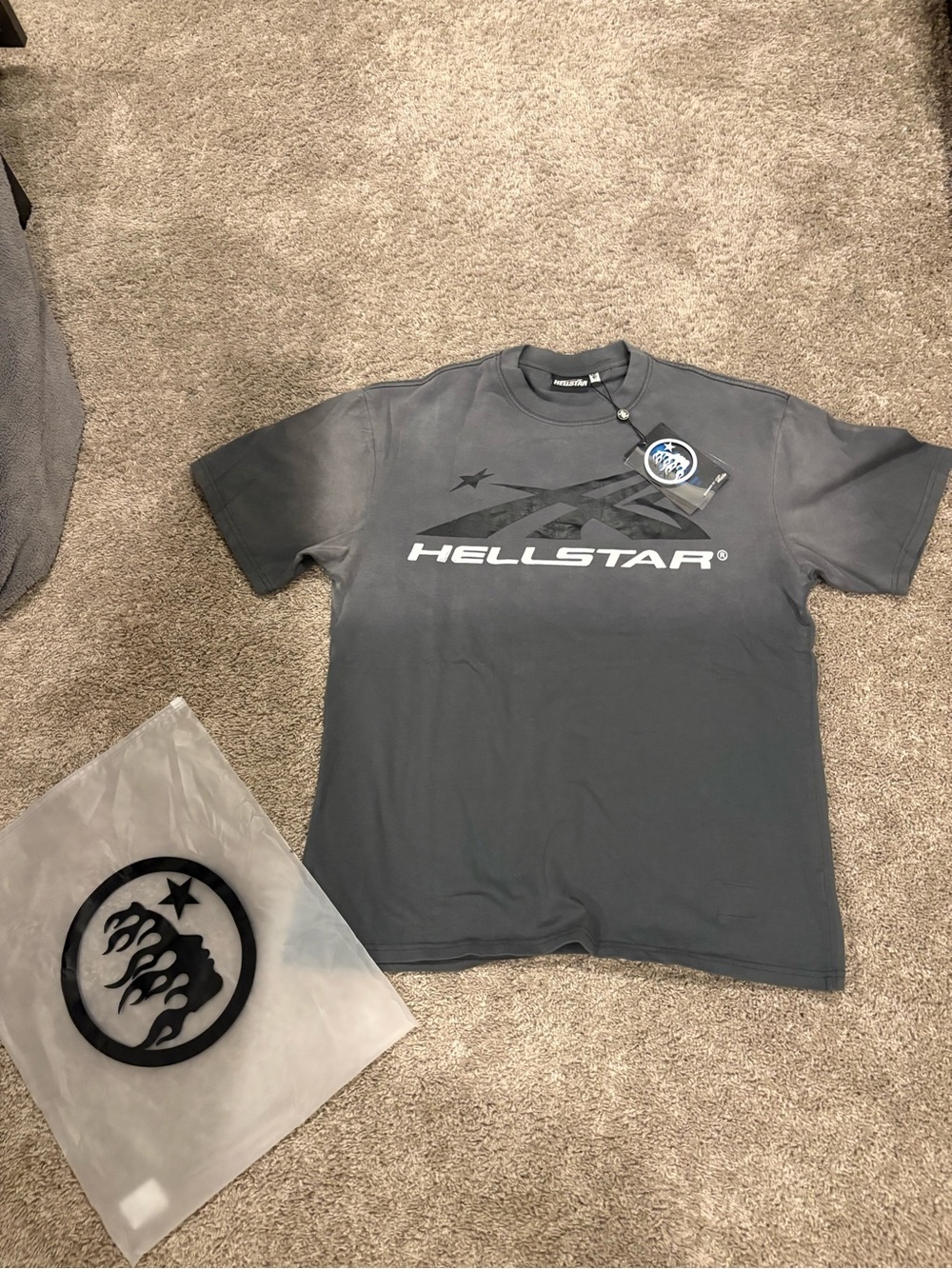Hellstar Logo T-Shirt - Gray